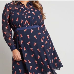 ModCloth office Fox dress